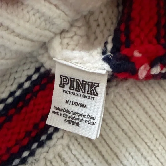 Victoria's Secret PINK White Knit Sweater - Picture 4 of 5
